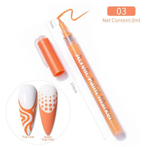 1 Pc Waterproof Nail Polish