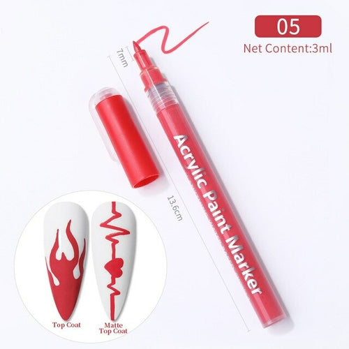 1 Pc Waterproof Nail Polish
