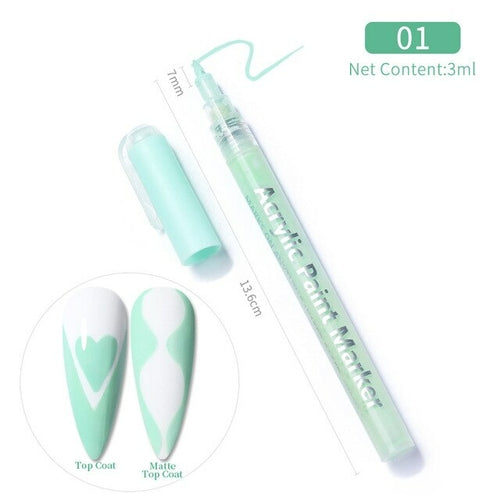 1 Pc Waterproof Nail Polish