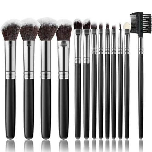 13Pcs Makeup Brushes Purple Set