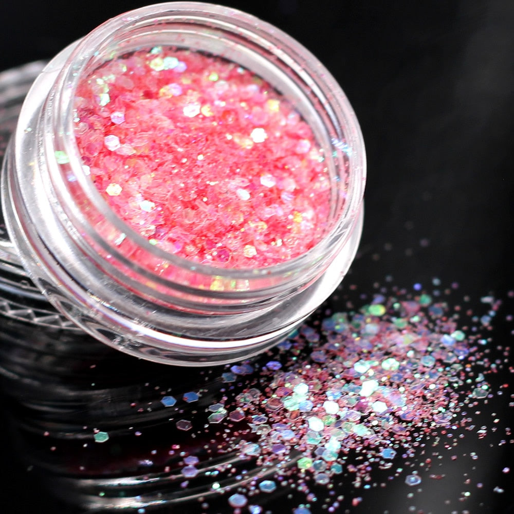 1box White Glitter Eyes Palette Monochrome