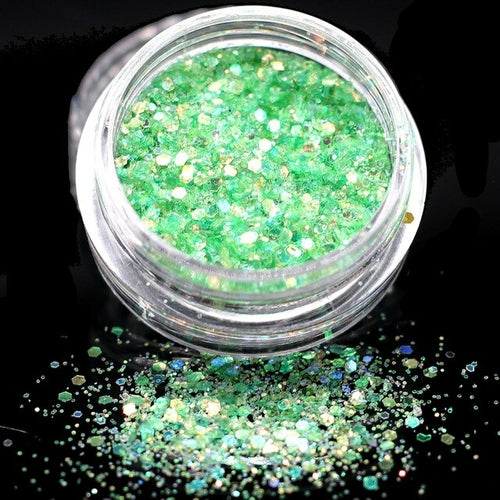 1box White Glitter Eyes Palette Monochrome