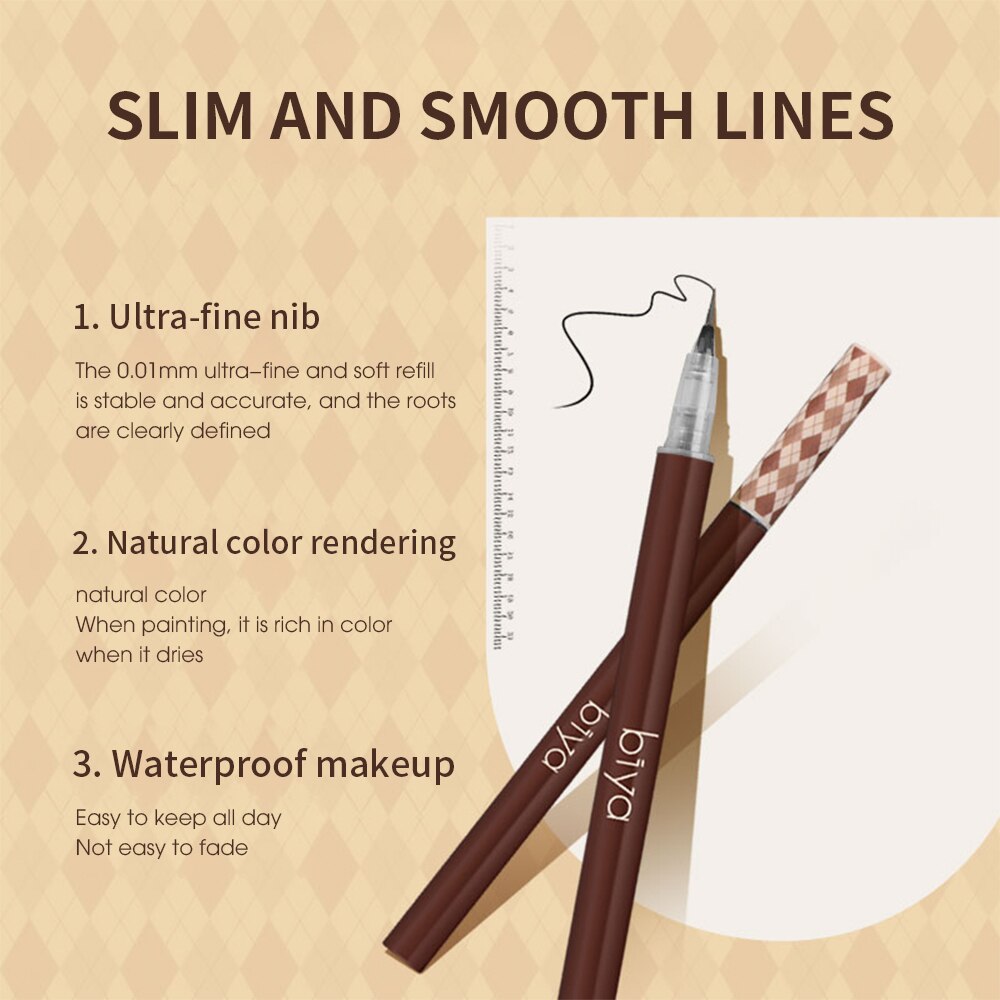 1pc Waterproof Liquid Eyebrow Pencil