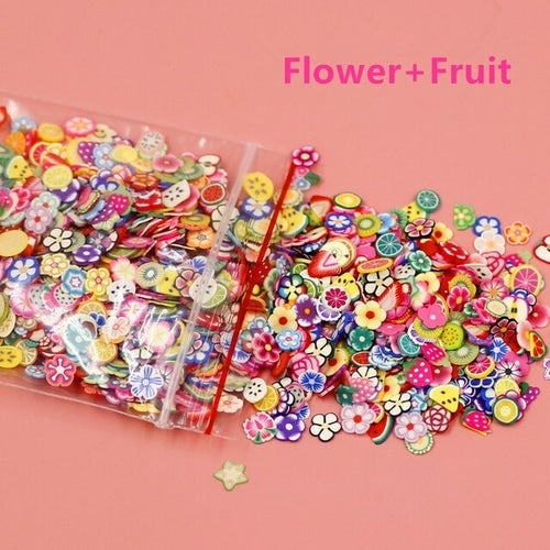 1pack Fruit Flowers Nail Art
