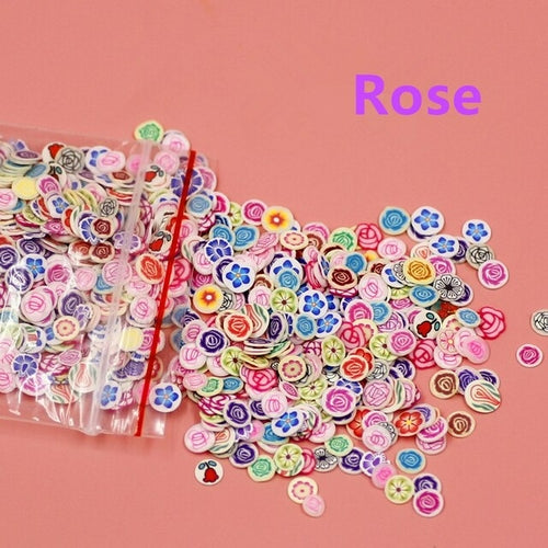 1pack Fruit Flowers Nail Art