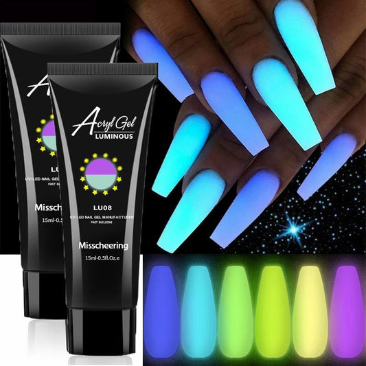 1pcs Glow Luminous Poly Nails Gel