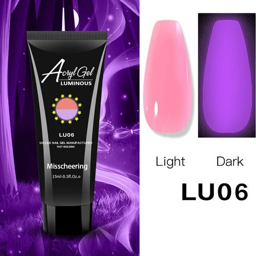 1pcs Glow Luminous Poly Nails Gel