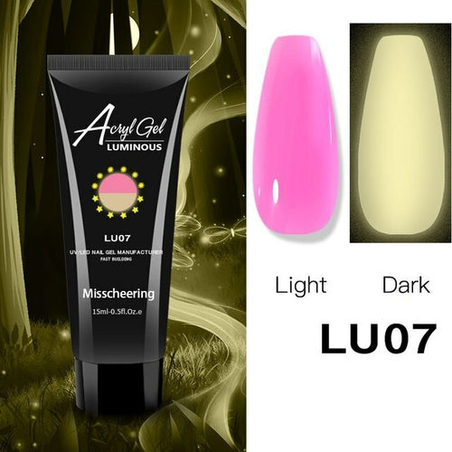 1pcs Glow Luminous Poly Nails Gel