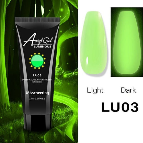 1pcs Glow Luminous Poly Nails Gel