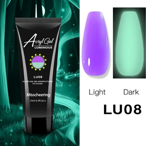 1pcs Glow Luminous Poly Nails Gel