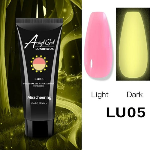 1pcs Glow Luminous Poly Nails Gel