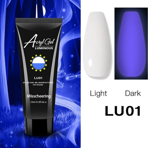 1pcs Glow Luminous Poly Nails Gel