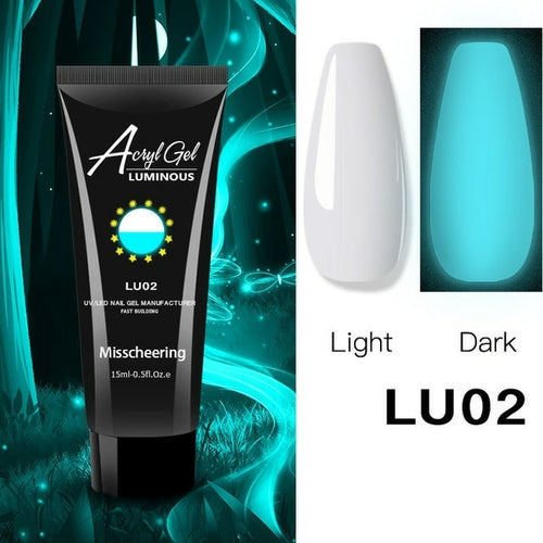 1pcs Glow Luminous Poly Nails Gel