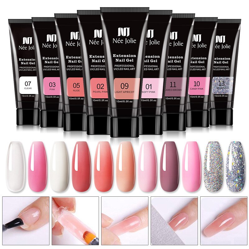 1pcs Glow Luminous Poly Nails Gel