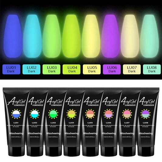 1pcs Glow Luminous Poly Nails Gel