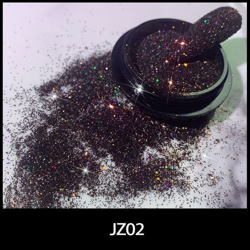 1pcs Kawaii Shiny Black Acrylic Powder