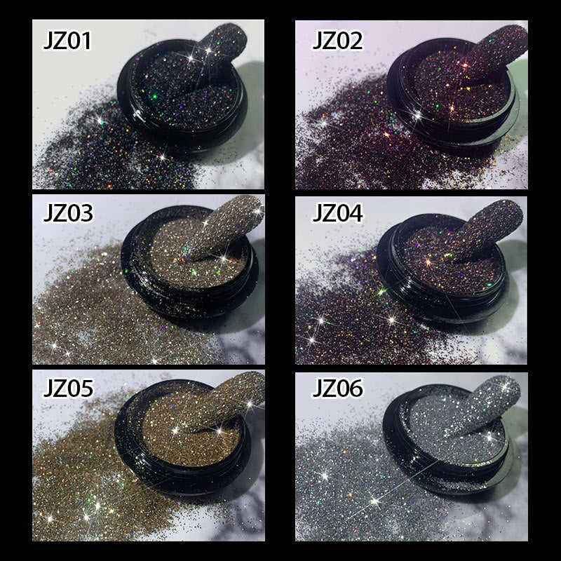 1pcs Kawaii Shiny Black Acrylic Powder