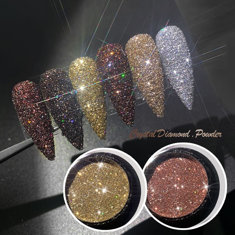 1pcs Kawaii Shiny Black Acrylic Powder
