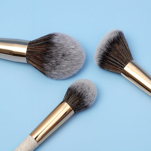 3 Pcs Degradable Make Up Brushes