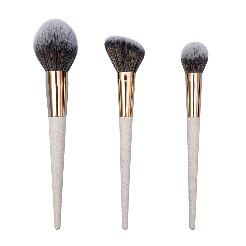 3 Pcs Degradable Make Up Brushes