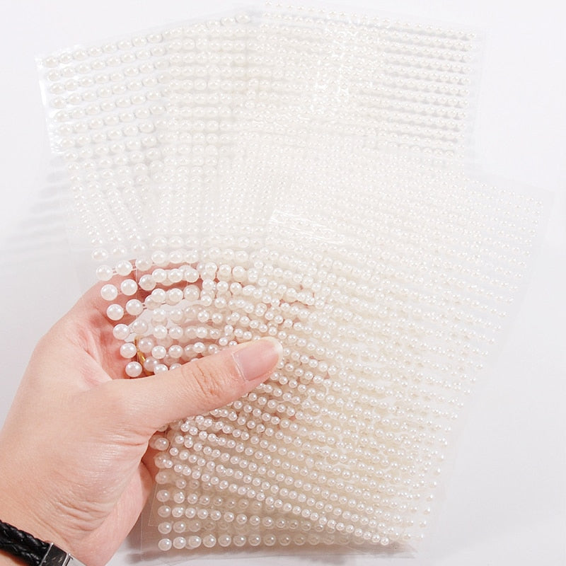 3D Pearl Face Jewels Eyeshadow Stickers
