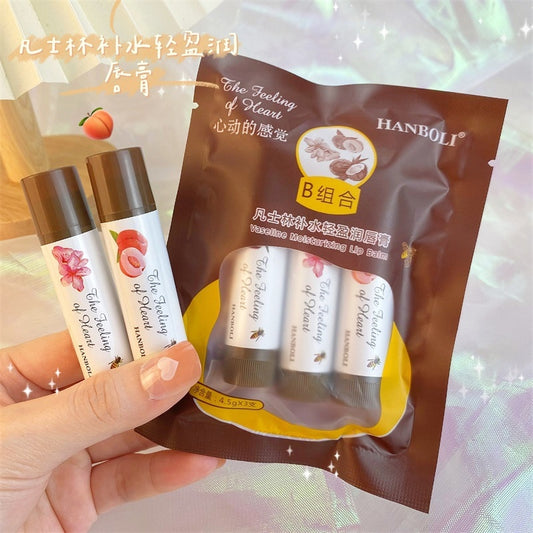 3pc Set Fruity Lip Balm Moisturizing