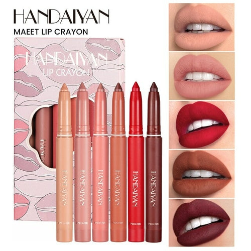 6 Pcs Lipstick Set Matte Lip Gloss