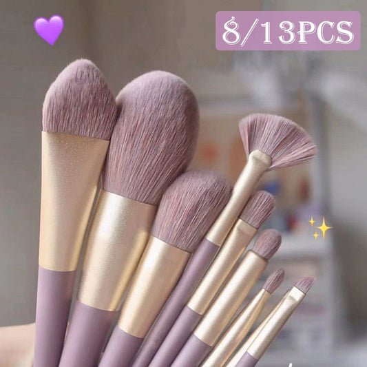 8/13pcs Soft Fluffy Makeup Brushes Set