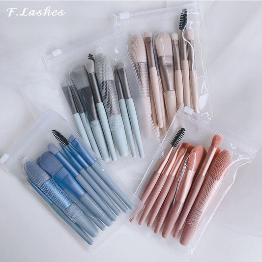 8Pcs Mini Women Makeup Brushes Set