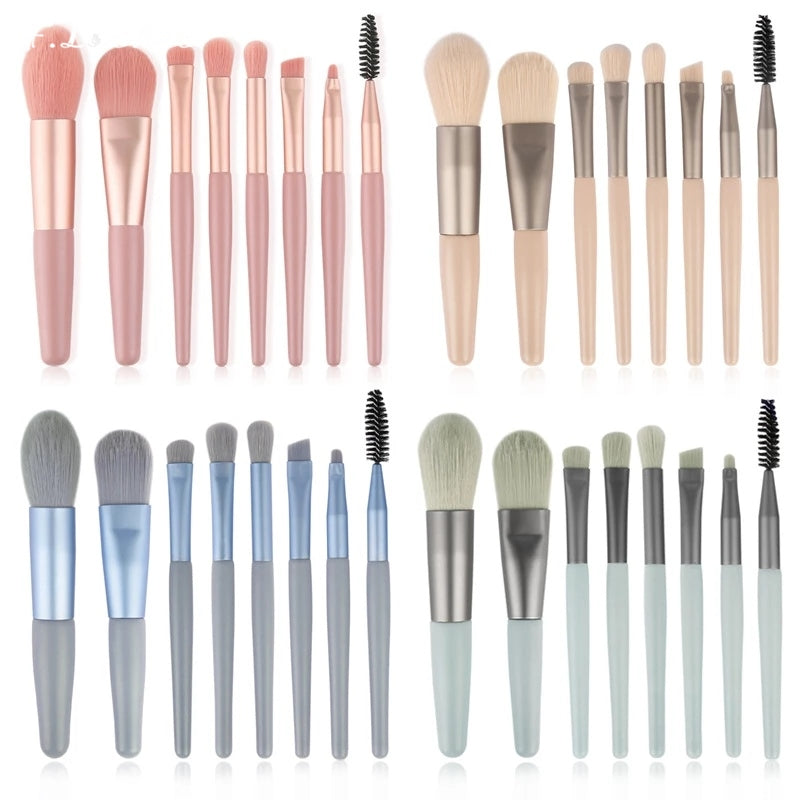 8Pcs Mini Women Makeup Brushes Set