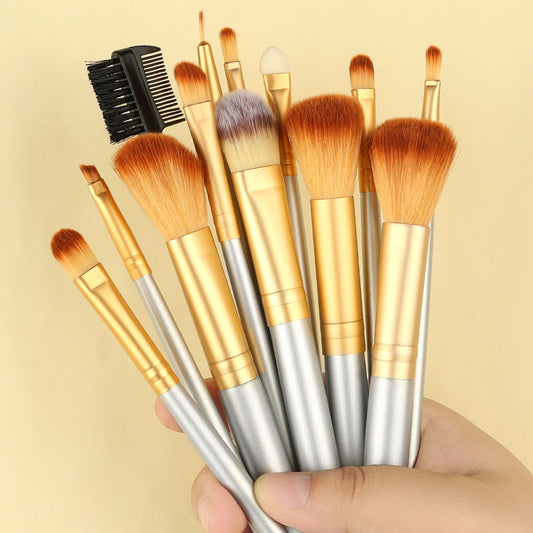 Champagne Makeup Brush Soft Fluffy Set