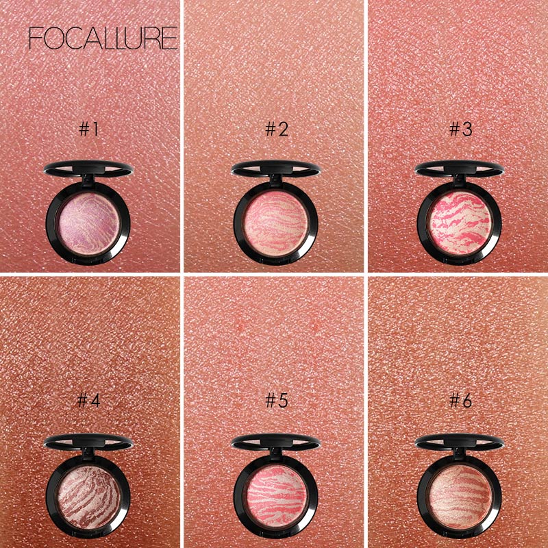 FOCALLURE 6 Colors Face Blush Makeup