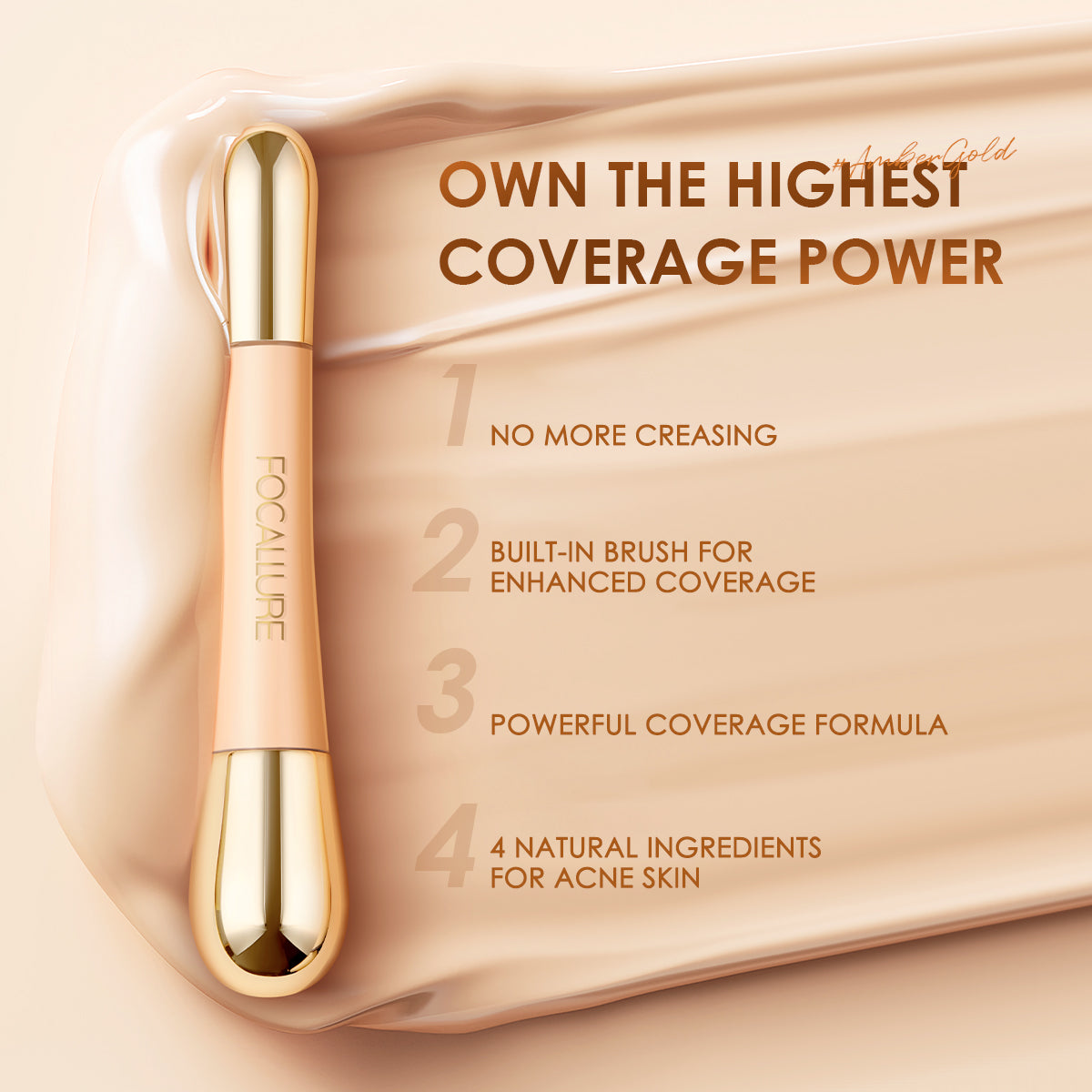 FOCALLURE Liquid Concealer Foundation