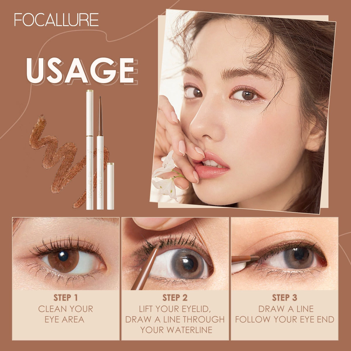FOCALLURE Waterproof Eyeliner Gel