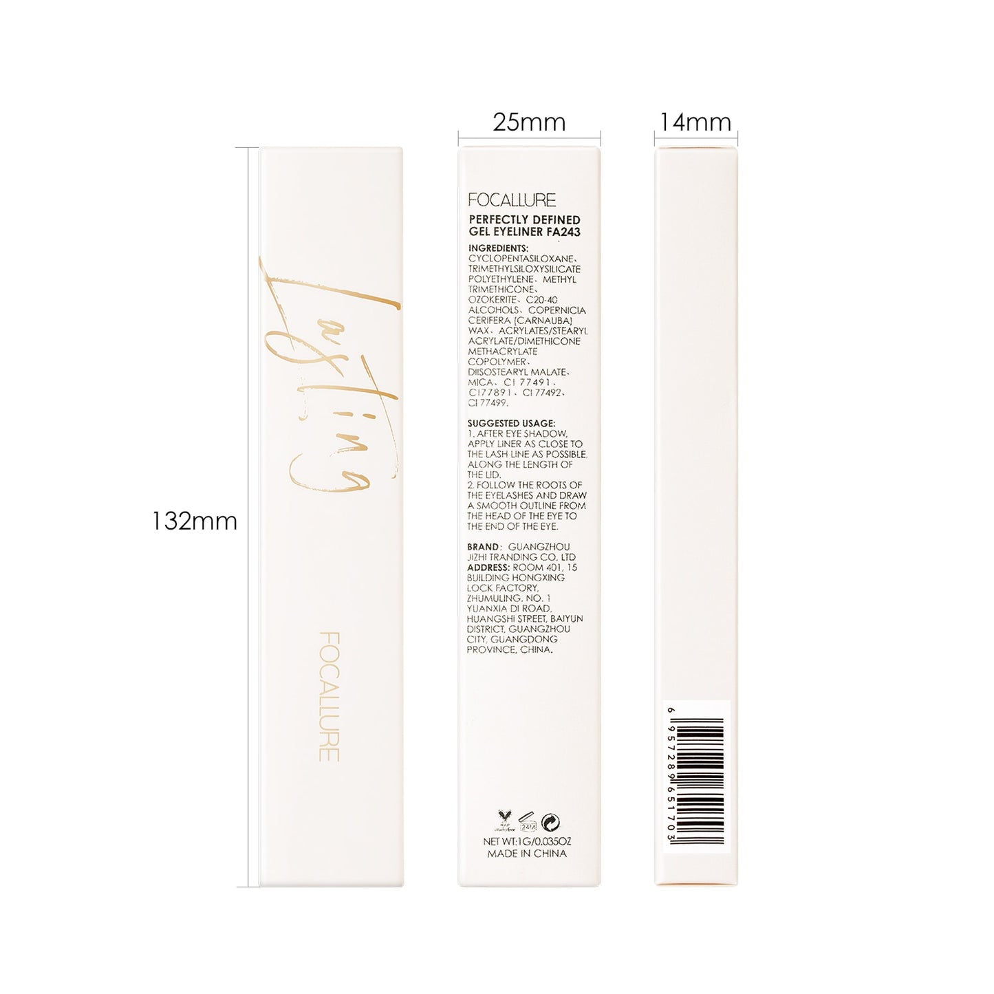 FOCALLURE Waterproof Eyeliner Gel