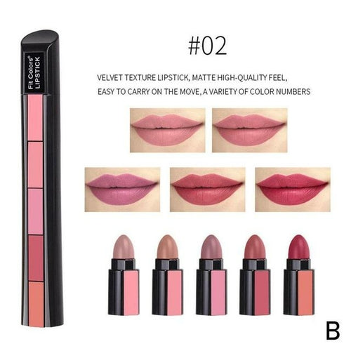 Fit Colors Matte 5-color Lipstick Set