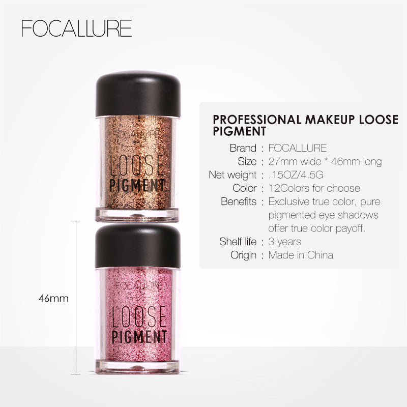 Focallure 18 Colors Glitter Eye Shadow