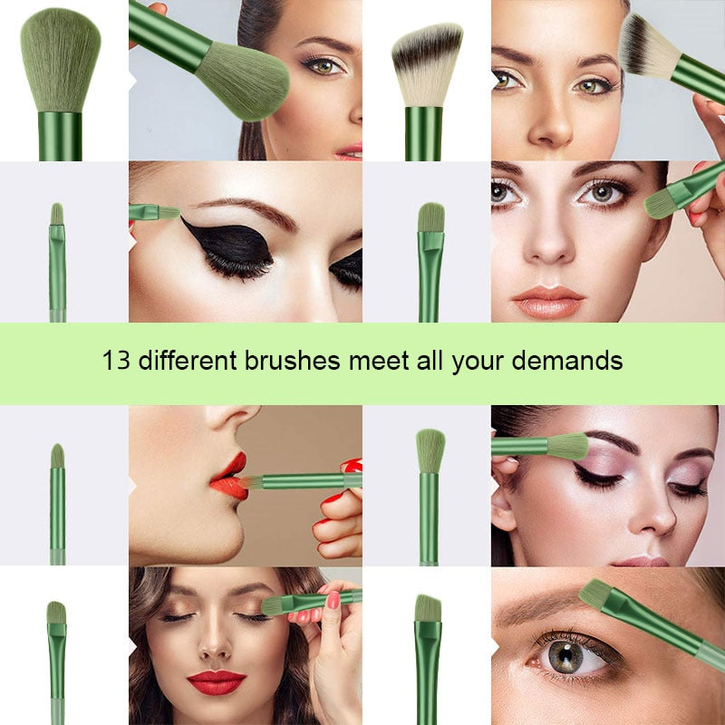 13Pcs Soft Fluffy Makeup Brushes Set