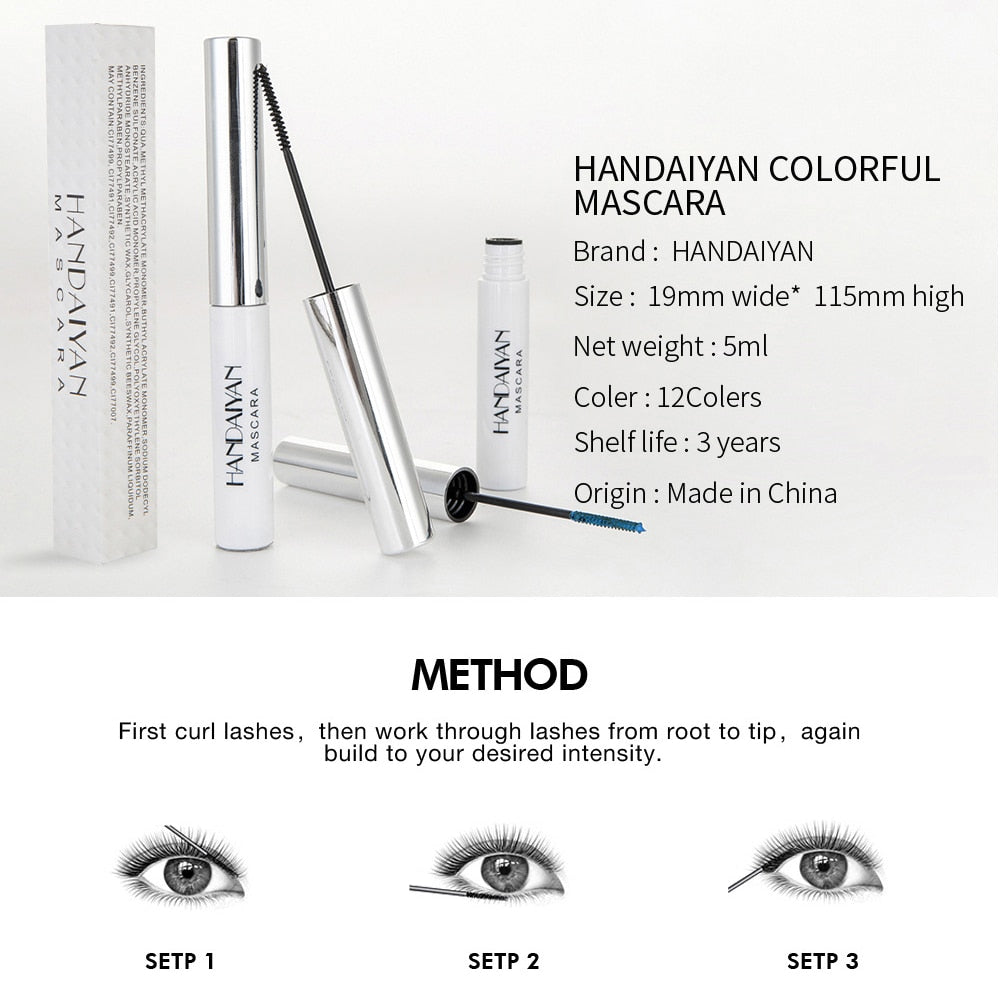Green 2.5mm Slim Brush Head Mascara