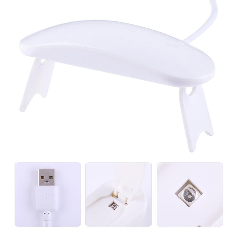 Mini 6W Dryer LED UV Lamp Micro USB Gel Varnish Curing Nail