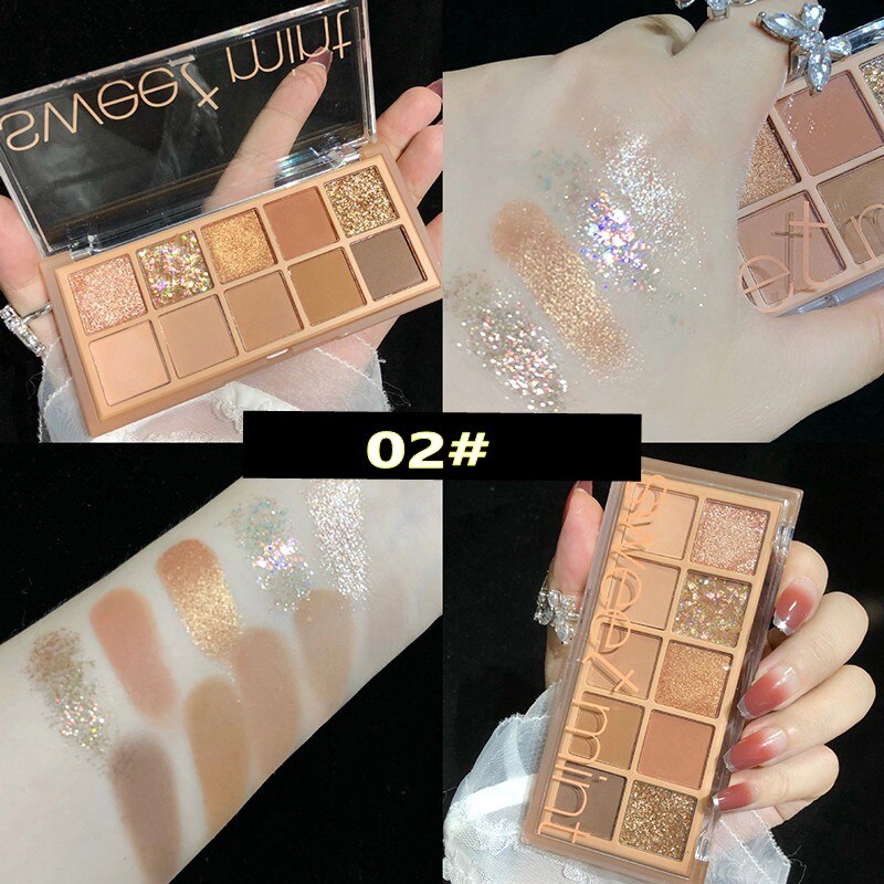 10 Colors Shimmering Eyeshadow Palette
