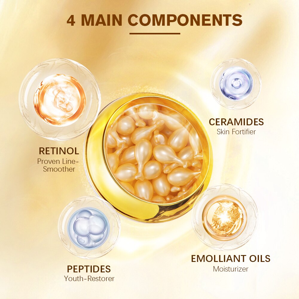30Pcs/Bottle Retinol Capsules Essence Moisturizing