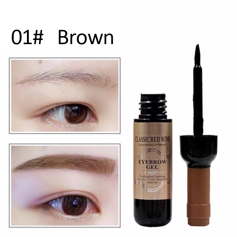 Tattoo Eyebrow Gel, Wine Bottle Natural Brow Gel Tinting