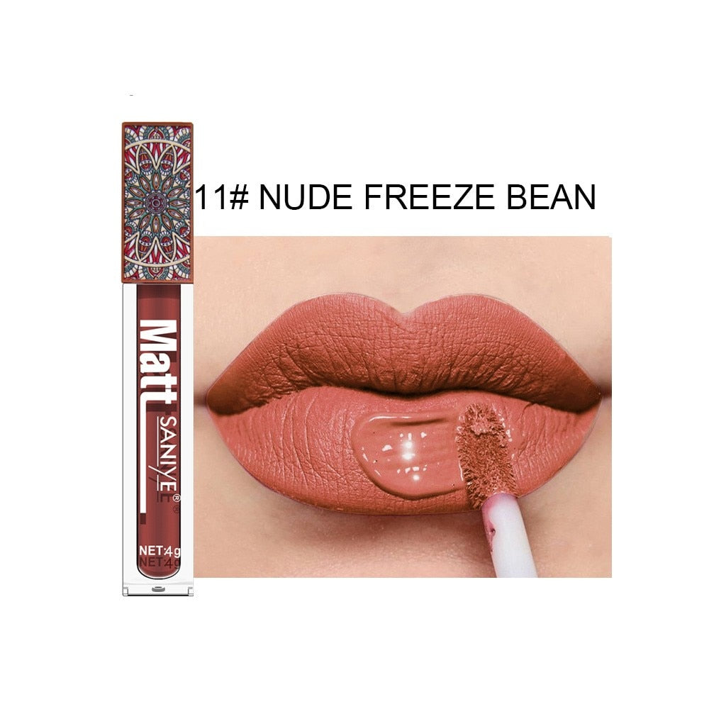 Gloss Brown Nude Velvet Liquid Lipstick