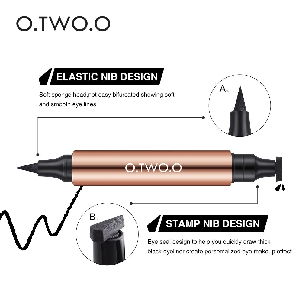 O.TWO.O Stamp Black Liquid Eyeliner Pen