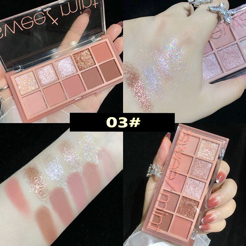 10 Colors Shimmering Eyeshadow Palette
