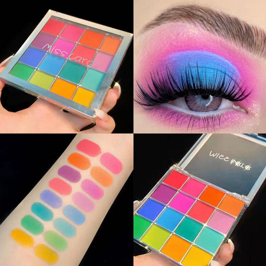 16 Colors Glitter Matte Eyeshadow Palette Shimmer