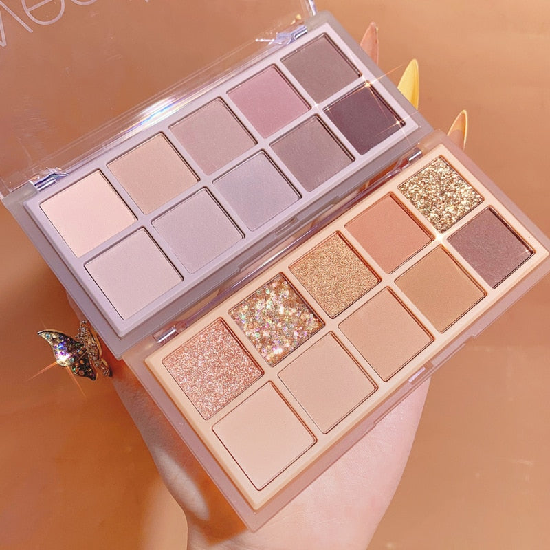 10 Colors Shimmering Eyeshadow Palette