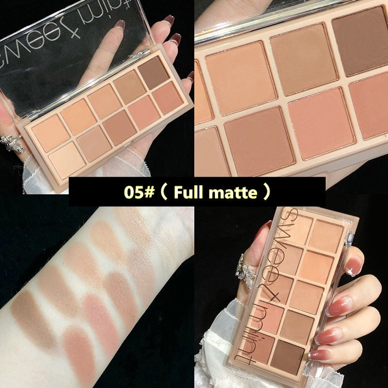 10 Colors Shimmering Eyeshadow Palette