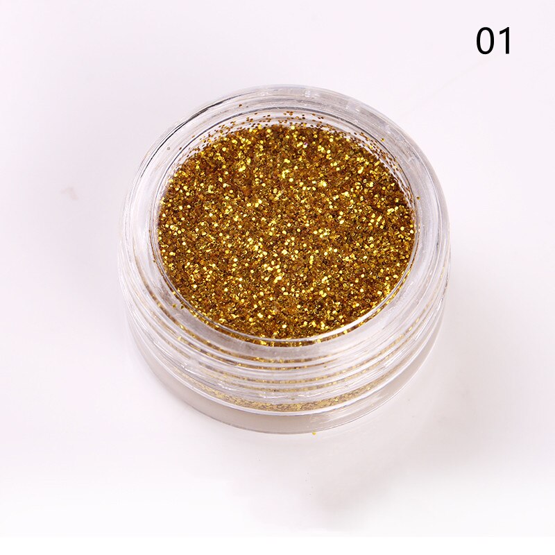 Laser Glitter Powder Sequins UV Gel Polish Flakes Nails